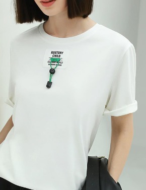 [쿠폰불가] 신상 20% ★심플 화이트 레터링 루즈핏 티셔츠★ 화이트 color(S~L)